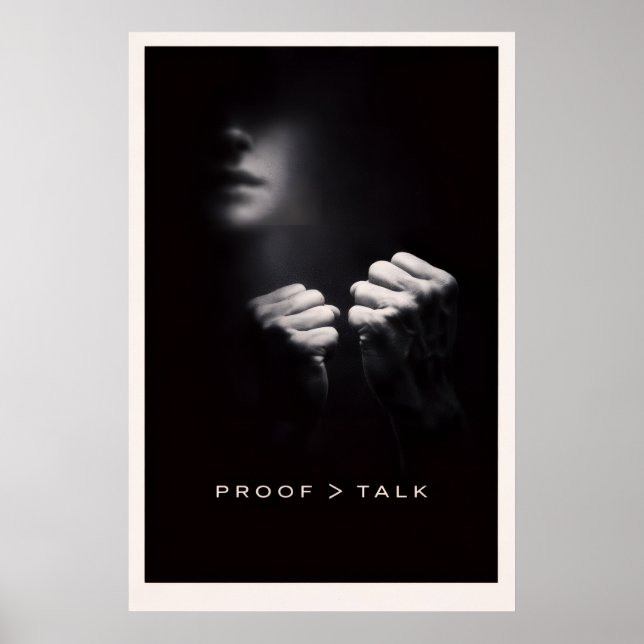 Poster Underrated Minimalist - Motivational Silent Power (Frente)