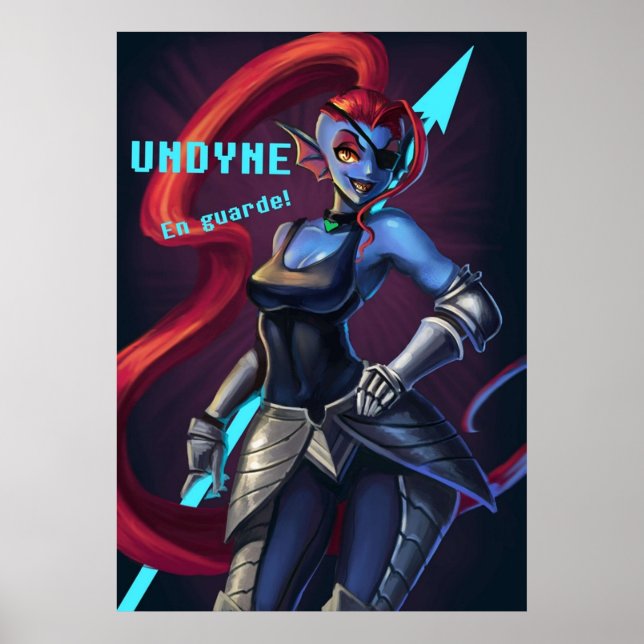 Poster Undertale Undyne (Frente)