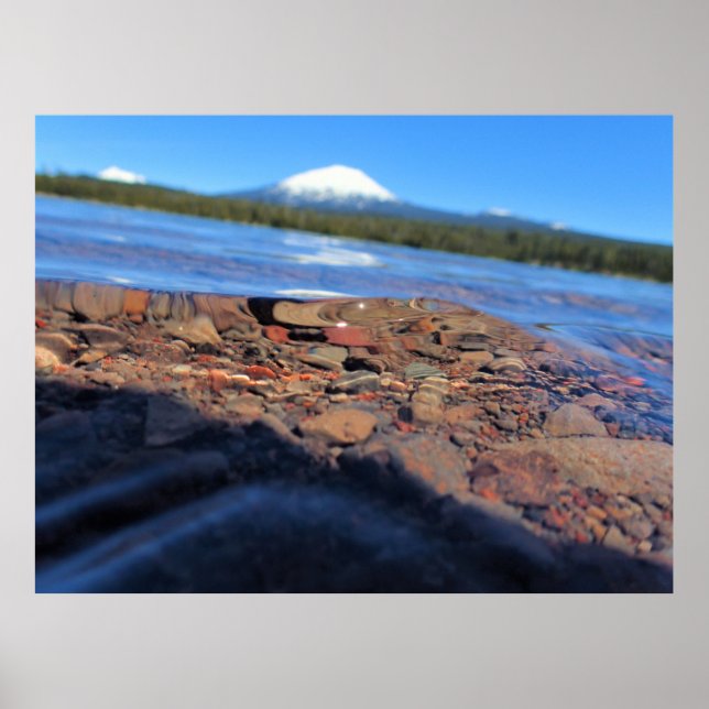 Poster Underwater View of Little Lava Lake, Oregon (Frente)