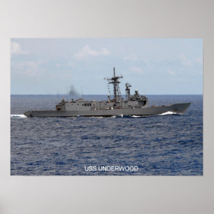 Poster Underwood de USS (FFG 36)