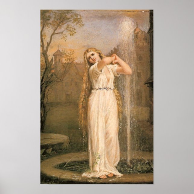 Poster Undine by John William Waterhouse (Frente)