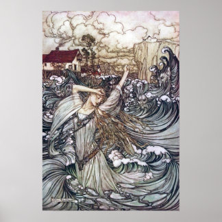 Poster Undine nas ondas