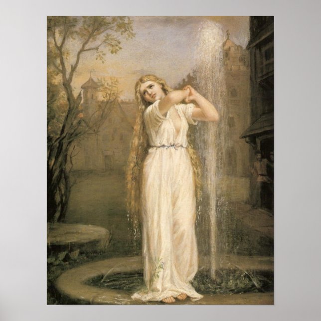 Pôster Undine por Waterhouse (Frente)