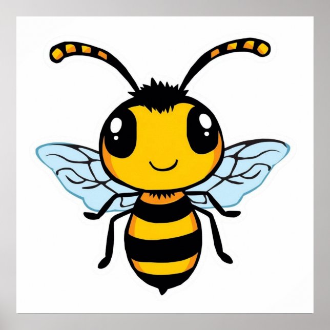 Poster Une abeille souriante (Frente)