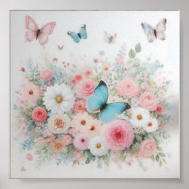 Poster Une magnifique toile pour la chambre de bébé fille