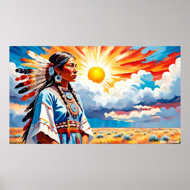 Poster Unelanuhi - A Deusa do Sol 4 (Frente)