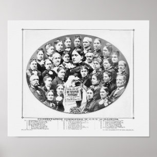 Poster União de Temperatura Cristã de Illinois