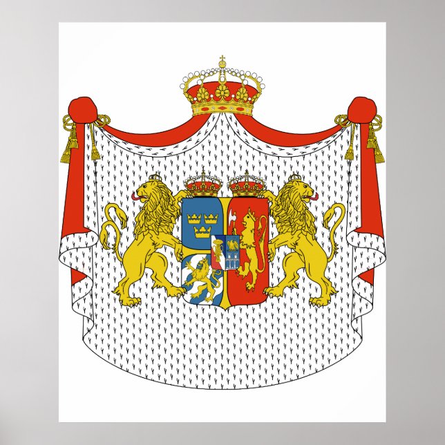 Pôster União entre a Suecia e a Noruega, (Frente)