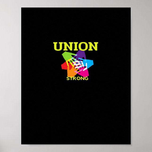 Poster União Forte Clássico - Dia do Trabalho (Frente)