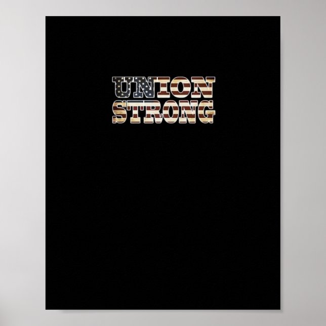 Poster União Forte E Solidariedade Clássica (Frente)