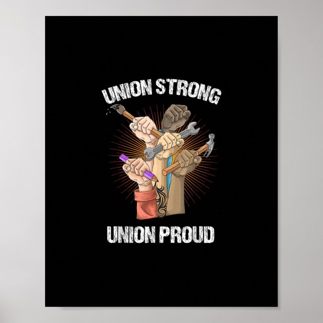 Poster União Forte Orgulho da União - Partido Trabalhista (Frente)