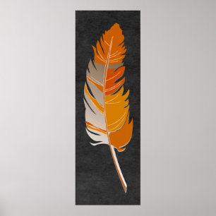 Poster Única pena - laranja rústica no quadro