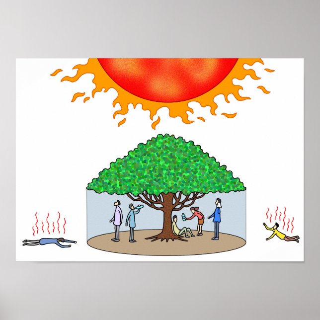 Poster Único raio de sombra que sustenta a vida. (Frente)