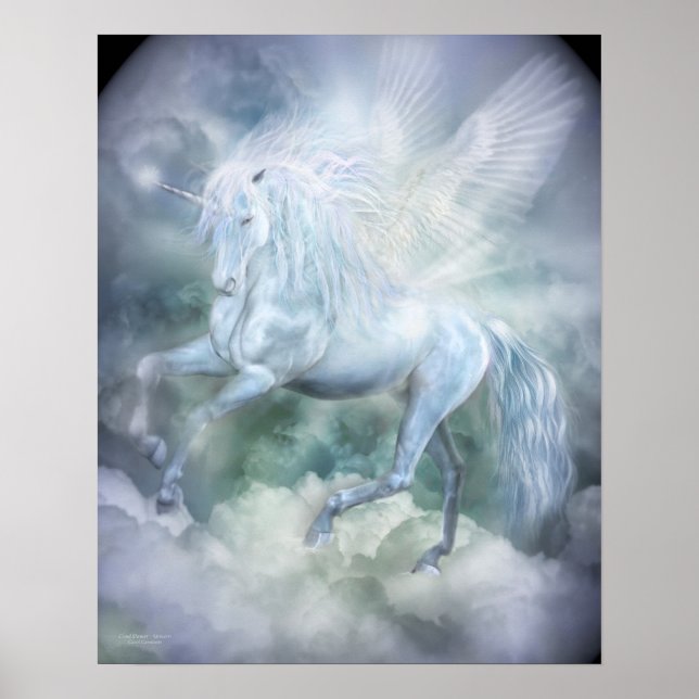 Poster Unicorn Cloud Dancer Fine Art Poster/Impressão (Frente)