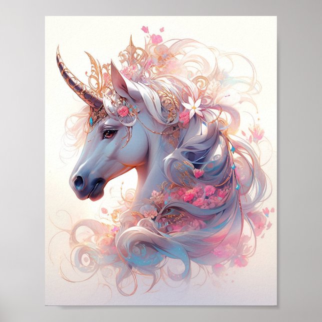 Poster Unicorn Fantasy Art (Frente)