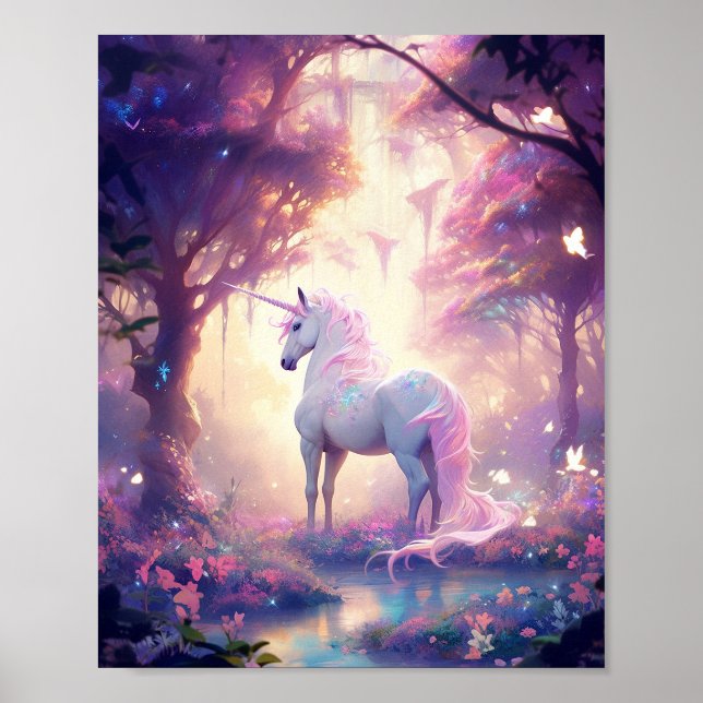 Poster Unicorn Fantasy Art (Frente)