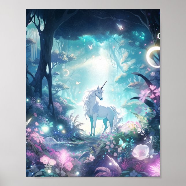 Poster Unicorn Fantasy Art (Frente)