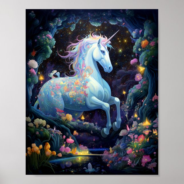 Poster Unicorn Fantasy Art (Frente)