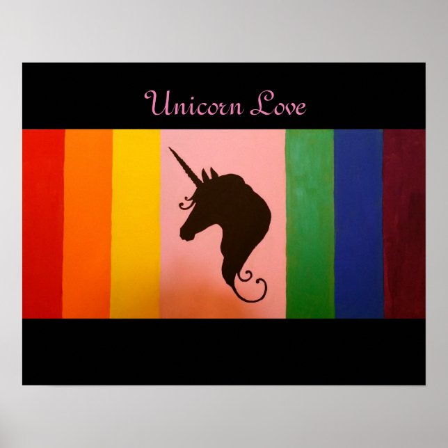 Pôster Unicorn love (Frente)