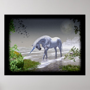 Poster Unicorn Moon