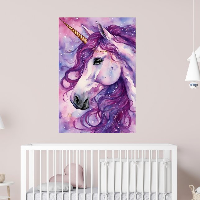 Poster Unicorn Purple Mane (Berçário 2)