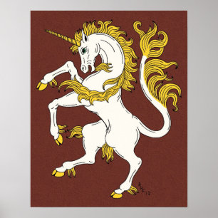 Poster Unicorn Rampant