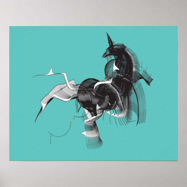 Pôster Unicórnio Digital (Frente)