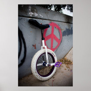 Poster Unicycle para a paz