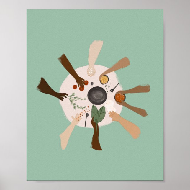 Poster Unidade através da diversidade e da Comunidade (Frente)