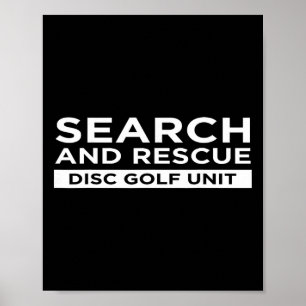 Poster Unidade de Golfe de Disco de Busca e Resgate Diver
