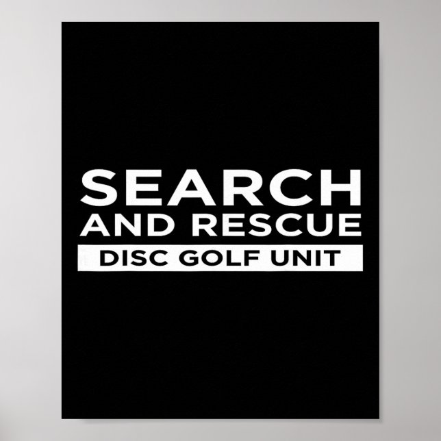 Poster Unidade de Golfe de Disco de Busca e Resgate Diver (Frente)