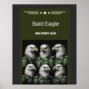 Poster Unidade Militar Bald Eagle