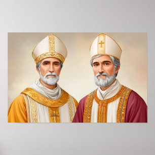 Poster Unidos na Fé: Santos Cornelius e Cipriano