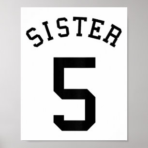 Poster Uniforme da Equipe Irmã # 5 Handbyll Sis Futebol V