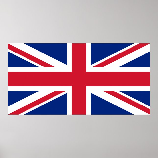 Poster Union Jack National Flag of United Kingdom England (Frente)