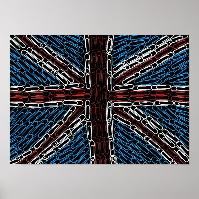 Pôster Union Jack of Paperclips (Frente)