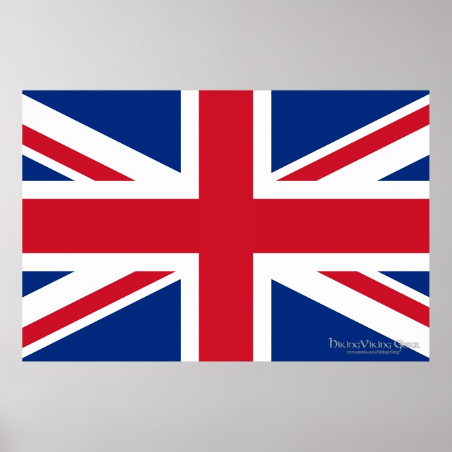 Poster Union Jack Reino Unido (Frente)