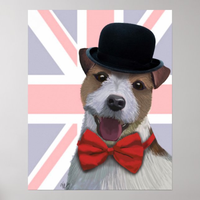 Pôster Union Jack Russell (Frente)