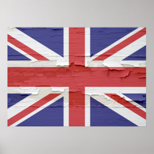 Poster Union Jack Weathered