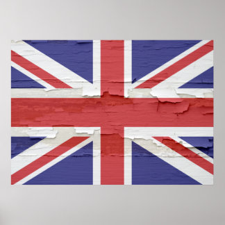 Poster Union Jack Weathered