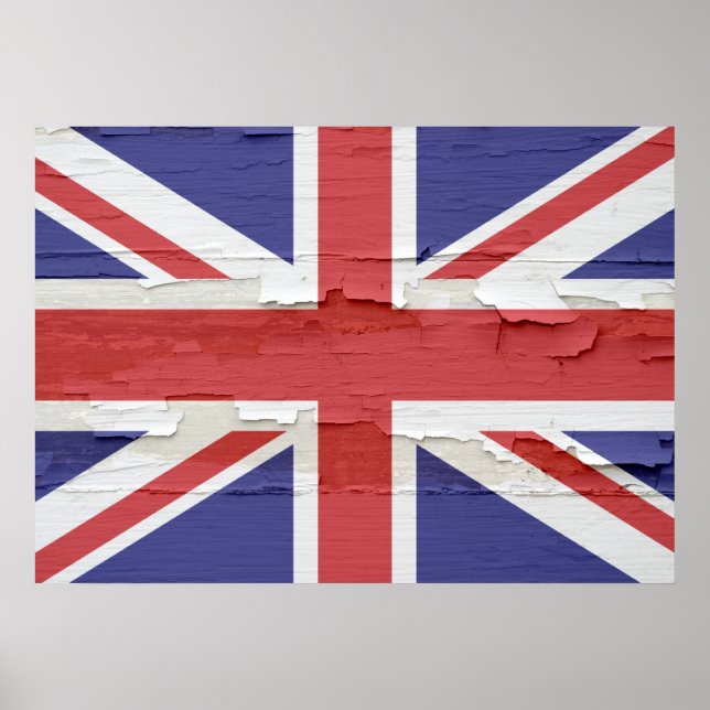 Poster Union Jack Weathered (Frente)