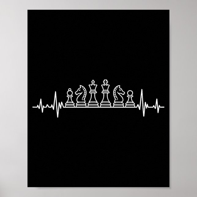 Poster Unique Chess Themed For Men Women Chess Player Che (Frente)