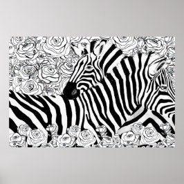 Poster Unique Zebras