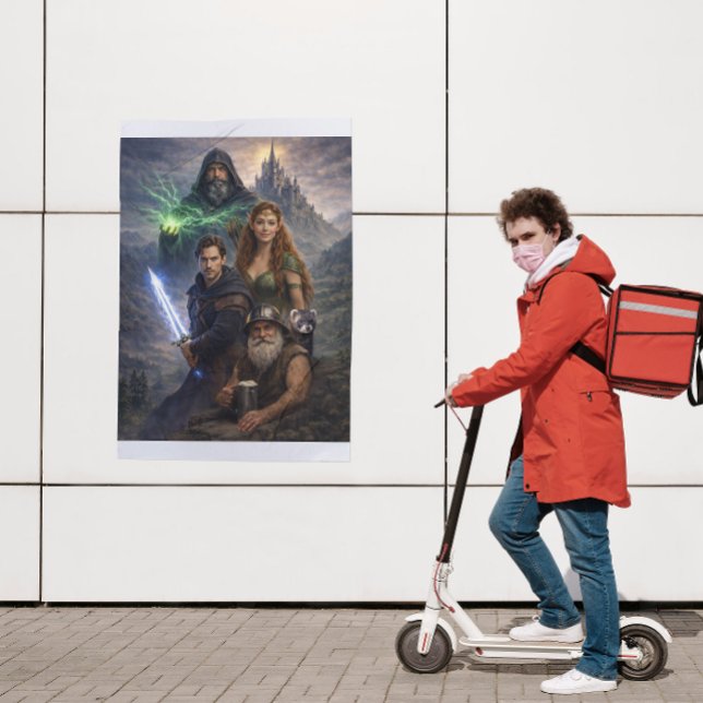 Pôster United Races Epic Scene Poster | Fantasy Unity Art (Criador carregado)