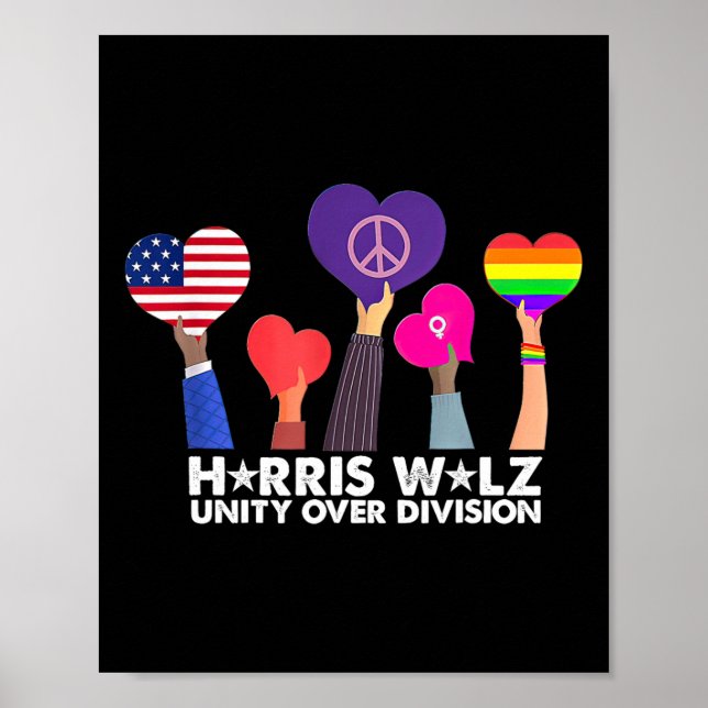 Poster Unity Over Division Harris 2024 Wheimer 2024 Votaç (Frente)