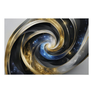 Pôster Universe in an Abstract Spiral