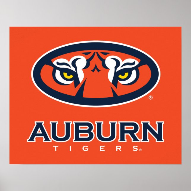 Poster Universidade Auburn | Auburn Tigers (Frente)