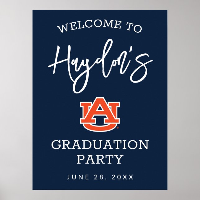 Poster Universidade Auburn | FESTA DE FORMATURA (Frente)
