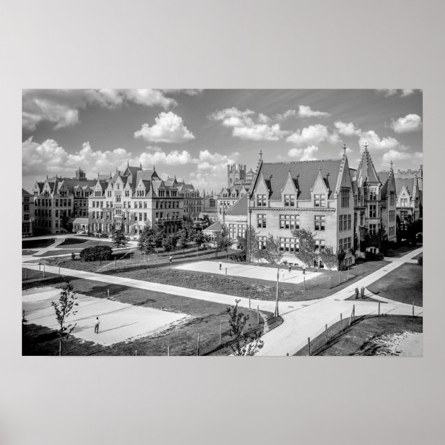 Poster Universidade de CHICAGO Campus 1907 (Frente)