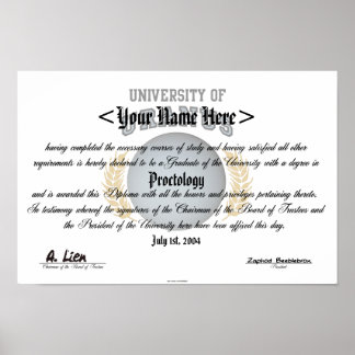 Poster Universidade de Urano Diploma